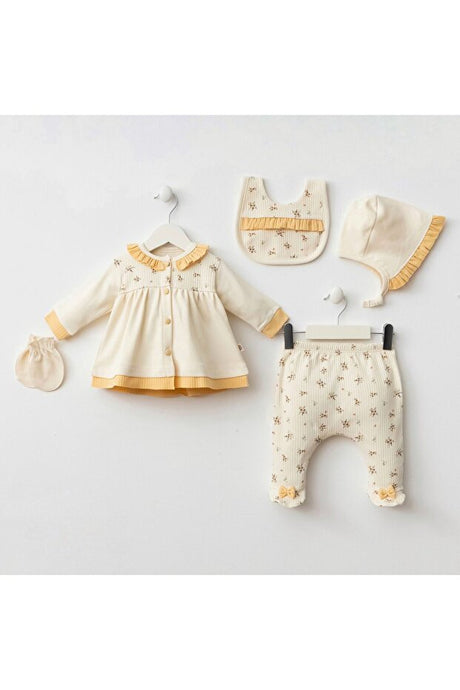 Newborn Girl Floral 5-Piece Hospital Exit Baby Clothing Set