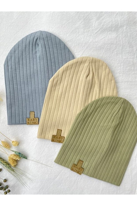 Organic Cotton Baby Beanie Set - 3-Pack