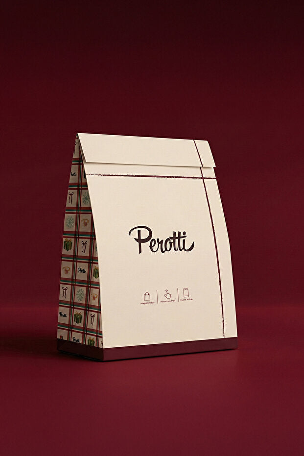 Large Holiday Gift Bag with Festive Design - 40x50x20cm