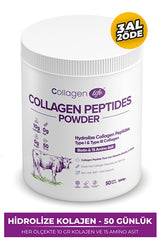 Hydrolyzed Collagen Peptides Powder - 500g (50 Servings)