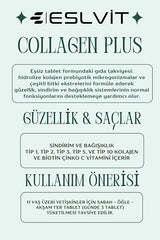 Collagene Idrolizzato 5 Tipi - 90 Compresse con Vitamina C, Zinco, Selenio