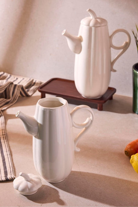 Pumpkin Design Porcelain Oil & Vinegar Dispenser Set - 2 Sizes
