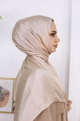 Shimmering Satin Shawl - Lightweight & Elegant