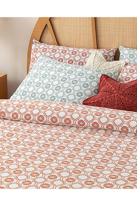 Daisy Cell Printed Single Pike Set - 100% Cotton Comfort