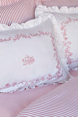 Versay Double Percale Duvet Cover Set - Pink, 100% Cotton
