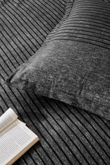 Noir Double Duvet Cover Set - 100% Cotton, 200x220 cm