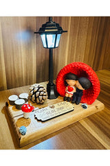Romantic Light-Up Couple Figurine with Personalized Plaque