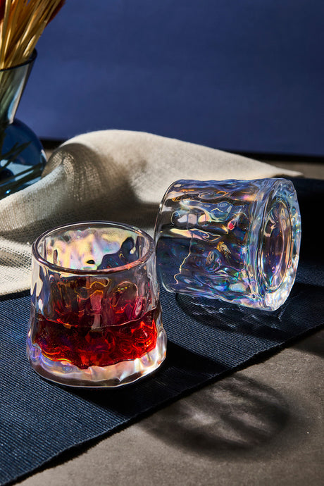 Textured Luster Japanese Style 160ml Whiskey Cocktail Glasses - Set of 2