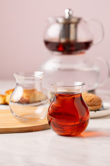 Refikadan Premium Gonlubol Turkish Tea Glass Set - 2-Piece