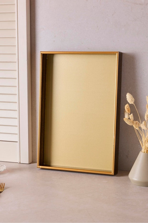 Turin Gold Rectangular Serving Tray - 28x40 cm