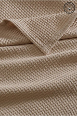 100% Organic Cotton Waffle Weave Single Bedspread 160x230cm