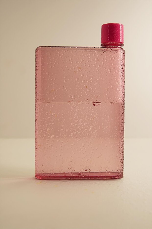 A6 Memo Flat Water Bottle - 350ml Portable & Motivational