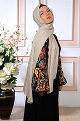 Striped Chiffon Shawl - Lightweight & Versatile