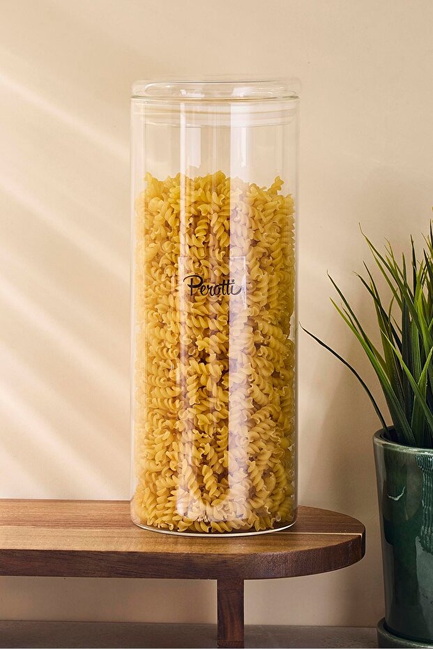 1600ml Borosilicate Glass Food Storage Jar with Airtight Lid