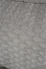 Vesya Double 3-Piece Grey Diamond Pique Bedding Set