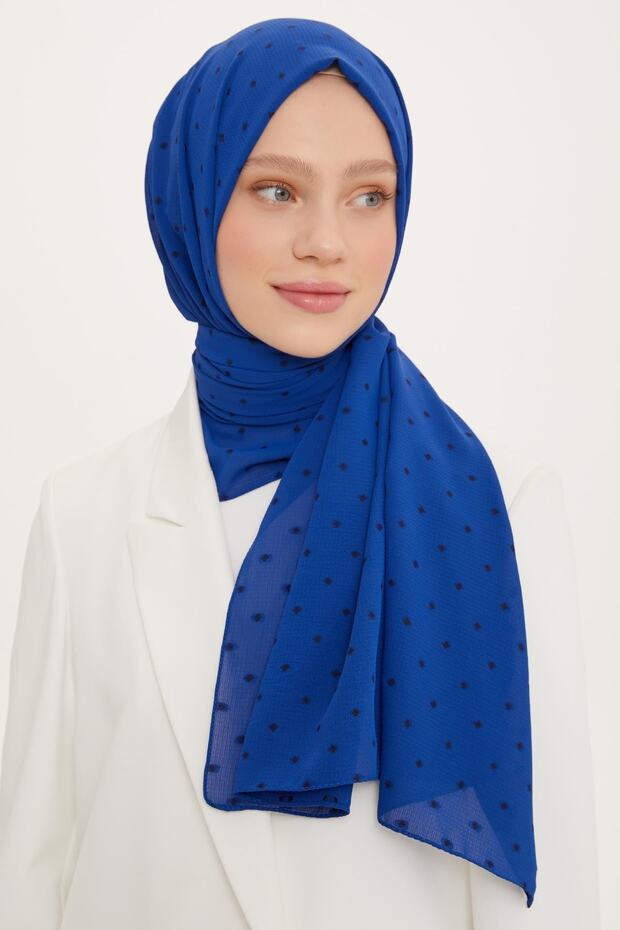 Polka Dot Viscose Blend Shawl - Breathable