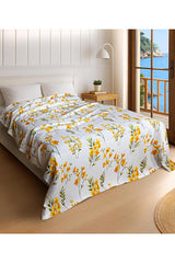 Daisy Cotton Blend Single Pike - Vibrant Yellow Floral