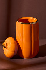 Pumpkin XL Lidded Porcelain Jar - Decorative Storage