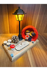 Romantic Light-Up Couple Figurine with Personalized Plaque