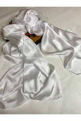 Ipekyolu White Idol Shimmering Polyester Shawl