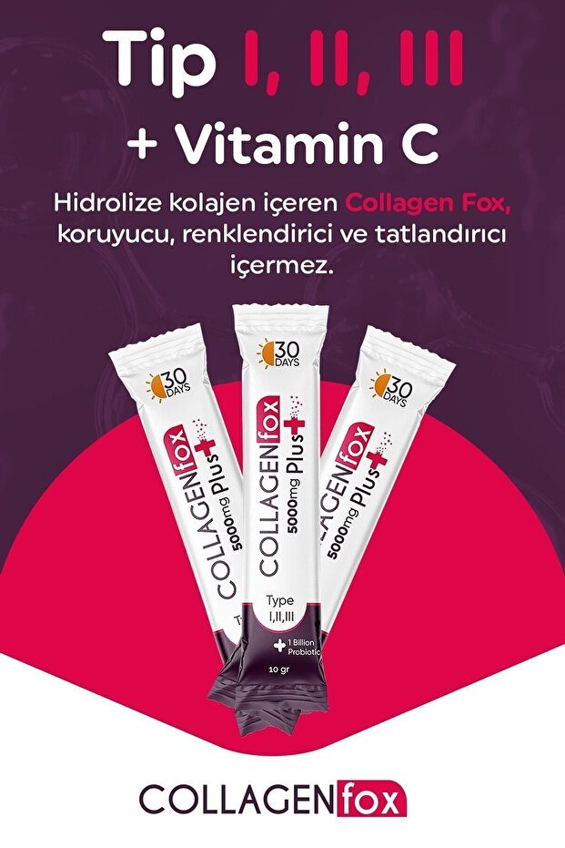 Supplément en poudre de collagène 5000mg - 30 sachets pour une peau radieuse