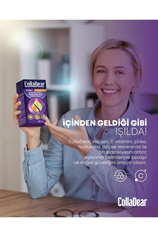 CollaDear Kapsle s kolagenem a vitamínem C - 60 kusů