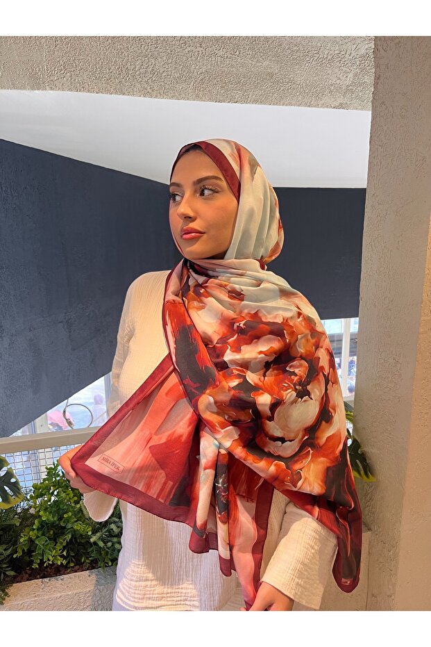 Retro Floral Soft Cotton Shawl - Comfortable & Stylish