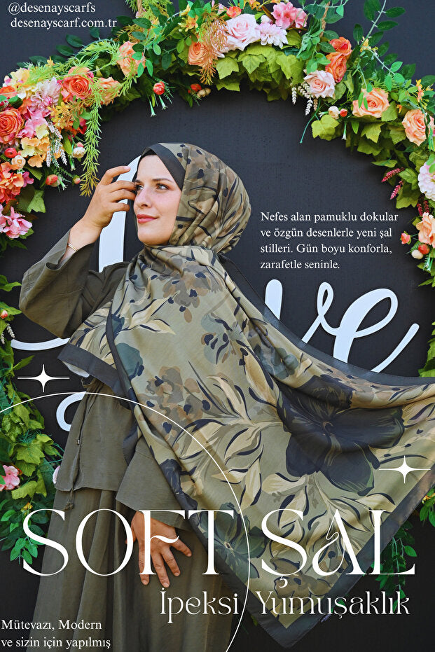 Flora Floral Shawl - Soft, Breathable & Stylish