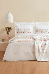 Clarice 100% Cotton Double Duvet Cover Pique Set