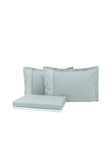 Pinto Double Bamboo Pique Set - Sage Green for Cool Comfort