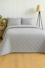Double Bedspread Pique Set - Ultra-Soft Microfiber 3-Piece