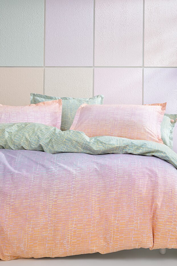 Mello Double Ranforce Duvet Cover Set - Ombre Pastel Design