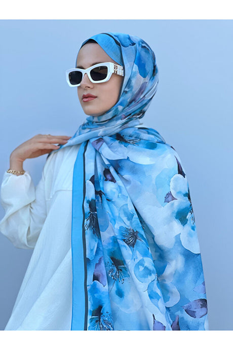 Floral Cotton Shawl - Soft, Breathable & Elegant