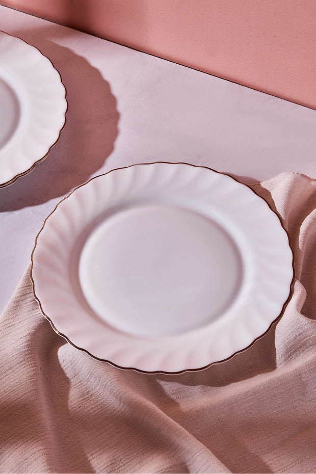 Elegant Waves Opal Gilded Pasta Plate - 19 cm