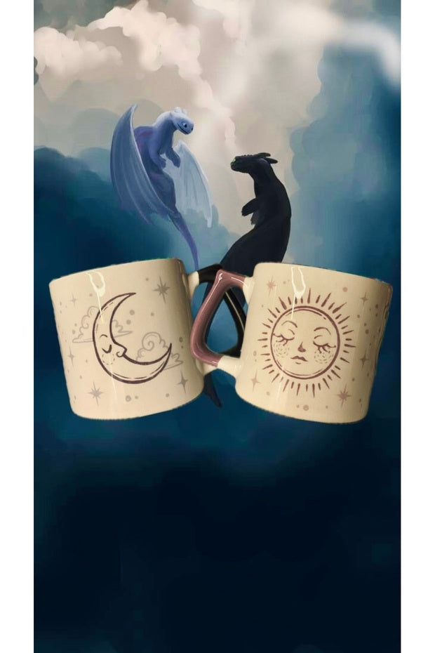 How to Train Your Dragon Toothless & Light Fury Mug Set - 2 Pcs
