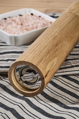 25 cm Bamboo Spice & Black Pepper Mill with Adjustable Grinder