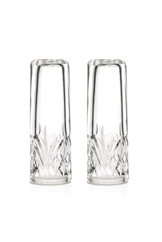 2-Piece Glass Salt & Pepper Shaker Set - 11 cm Tall