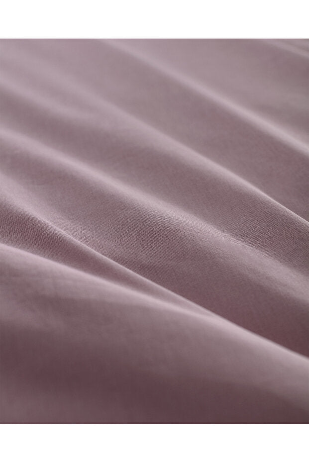 Manon 100% Cotton Ranforce Double Duvet Cover - Light Plum