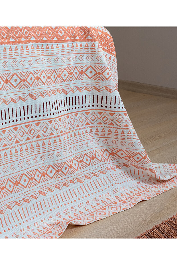 Double Size Cotton Blend Pike - Havana Ethnic Design