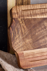 Acacia Wood Serving Tray - Elegant 32x12 cm Design