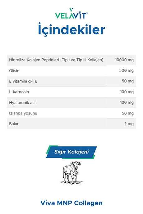 Viva MNP Colágeno 10000mg - 30 Sobres para el Apoyo a la Menopausia
