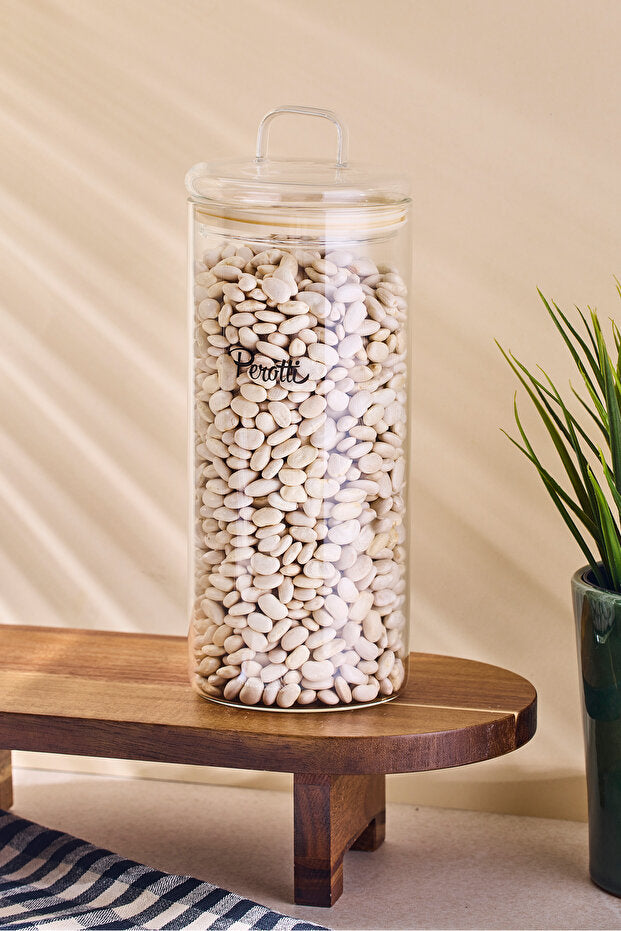 Borosilicate Glass Storage Jar - 1150ml with Airtight Lid