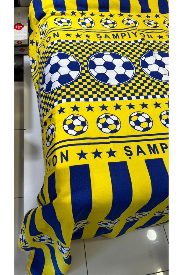 100% Cotton Soccer Fan Pique - 150x240 cm Single
