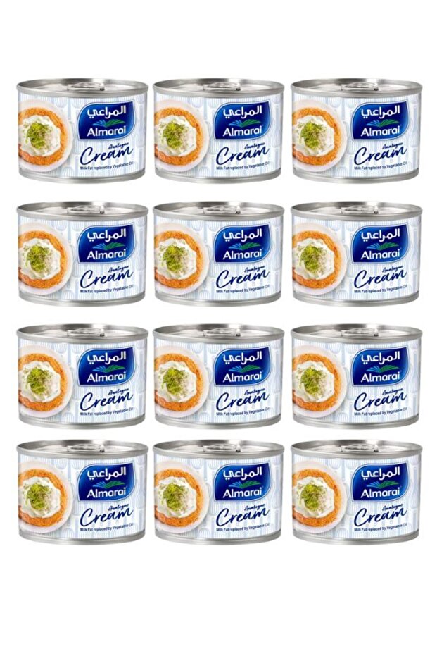 Traditional Clotted Cream - Rich & Creamy Dessert Topping 155g x 12 Cans