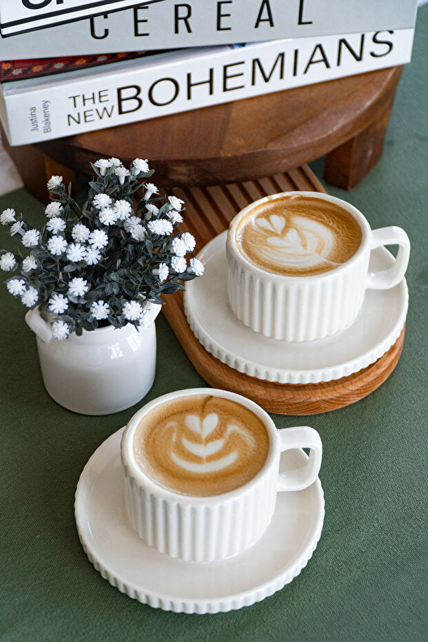 Farika Professional Saturn Porcelain Tea Cup Set - 4 Pieces