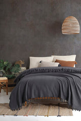 Sidney Double Cotton Pique Coverlet - 200x230 Cm, Soft & Breathable