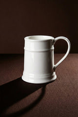 Pure White Porcelain Tankard Mug Set - 4 x 230ml
