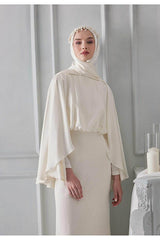 Shimmering Pearl Shawl - Elegant & Lightweight Hijab