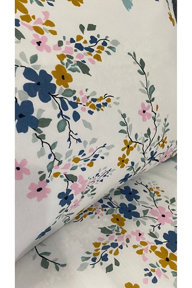 Tuğba Single Duvet Cover Set - 3 Pieces with Fitted Sheet