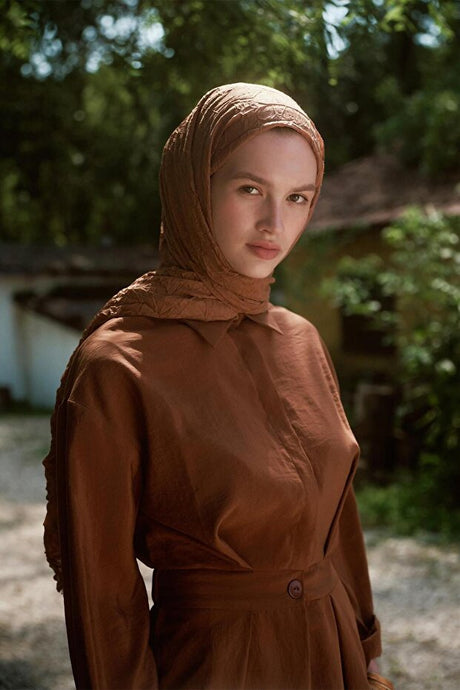 Vual Crinkle Shawl - Wrinkle-Free & Easy Style